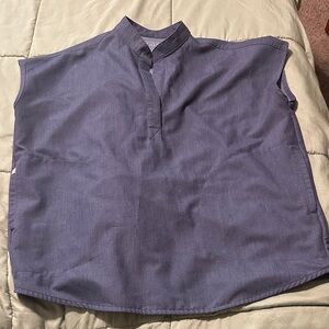 Figs Technical Collection rafaela heather denim Top